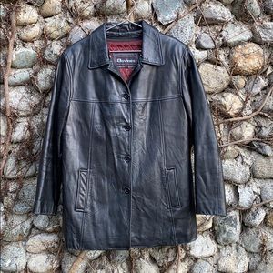 Vintage thinsulate lined lamb skin jacket w L